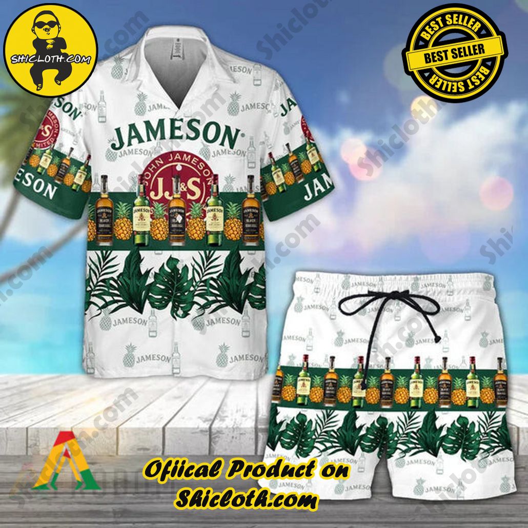 Unleash Your Inner Islander: Shicloth's Hawaiian Beach Shirts For Men 101 Tropical Pineapple JMS Whiskey Hawaiian Beach Shirts For Men