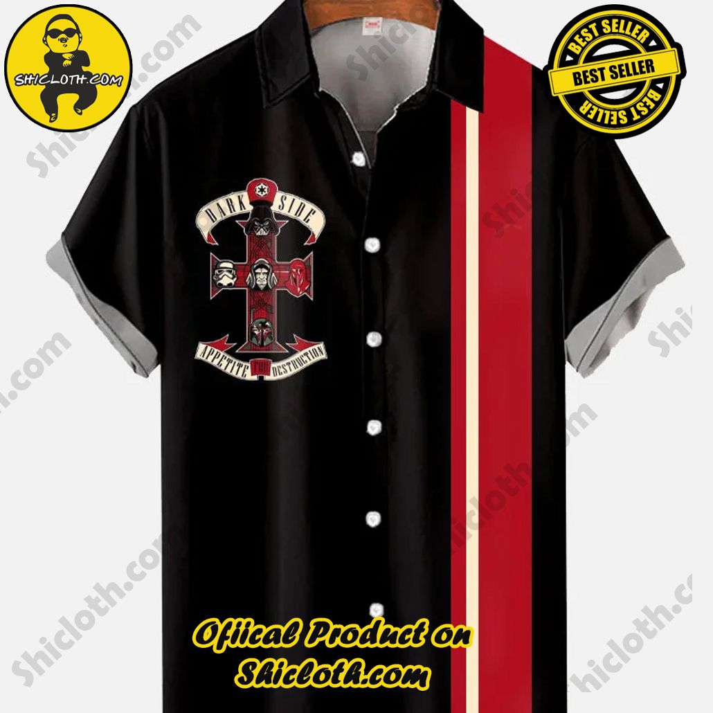 Shicloth Short Sleeve Shirts: The Perfect Way to Stay Cool and Comfortable on Your Beach Vacation 59 Vintage Black And Red Striped Space Wars Cross Printing Short Sleeve Shirt