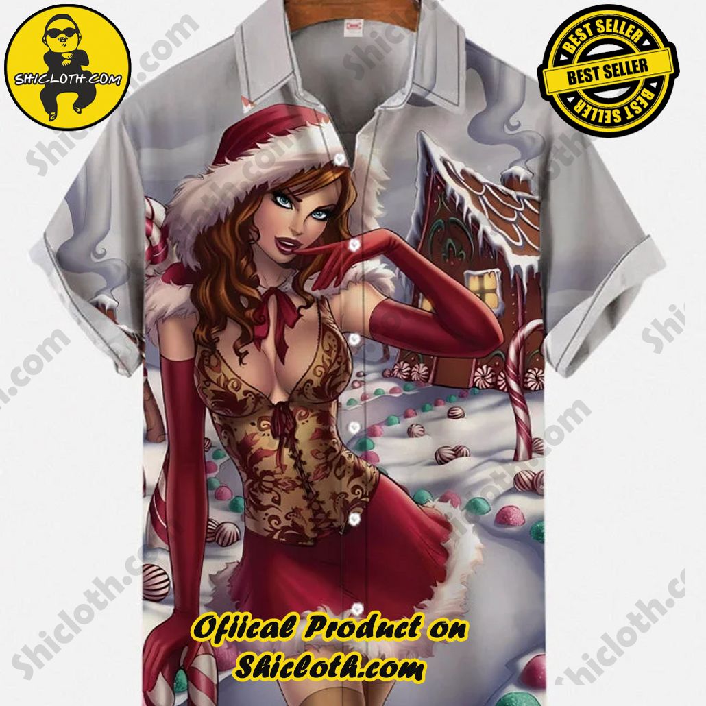 Shicloth Short Sleeve Shirts: Stay Cool and Look Sharp This Summer 72 Vintage Pin Up Art Fairytale Sexy Christmas Beauty And Cabin Printing Short Sleeve Shirt