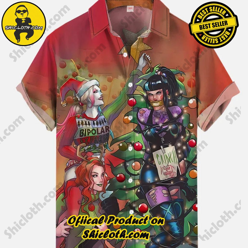 Shicloth Short Sleeve Shirts: Stay Cool and Look Sharp This Summer 80 Vintage Pin Up Art Naughty Santa Clown Beauty And Christmas Tree Beauty Printing Short Sleeve Shirt