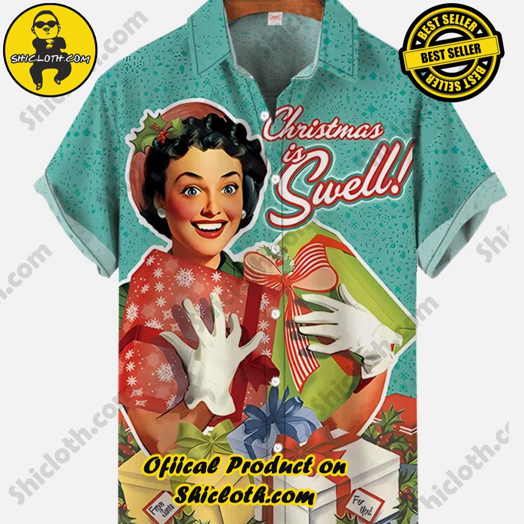 Shicloth Short Sleeve Shirts: Stay Cool and Look Sharp This Summer 81 Vintage Pin Up Art Retro Housewife And Christmas Gifts Printing Short Sleeve Shirt