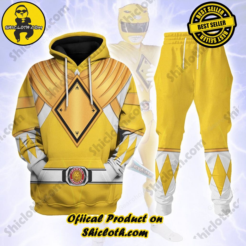 Unleash Your Inner Ranger: Introducing Shicloth's Power Rangers Lightspeed Outfit Costume Collection 46 Yellow Ranger Dragon Shield Hoodies Sweatshirt T-shirt Hawaiian Tracksuit
