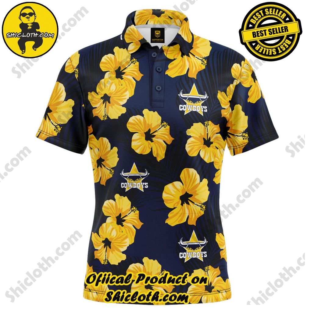 NRL Cowboys Aloha Golf Polo