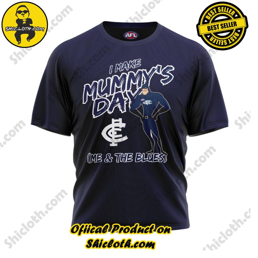 AFL Carlton Mummys Day Tee