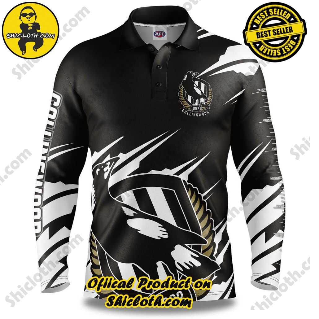 AFL Collingwood Ignition Fishing Shirt - Adult
