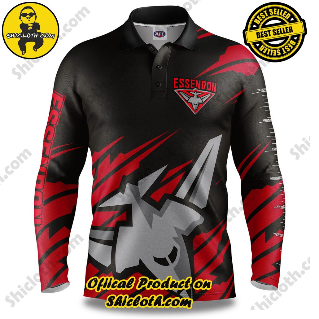 AFL Essendon Bombers Ignition Fishing Shirt