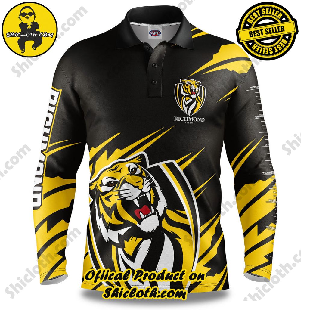 AFL Richmond Tigers Ignition Fishing Shirt