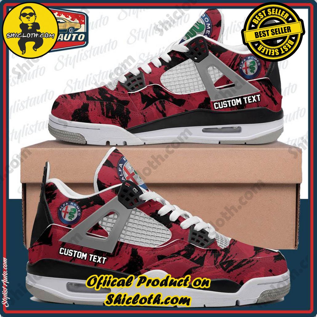 Alfa Romeo Air Jordan 4 Sneakers, Car Shoes
