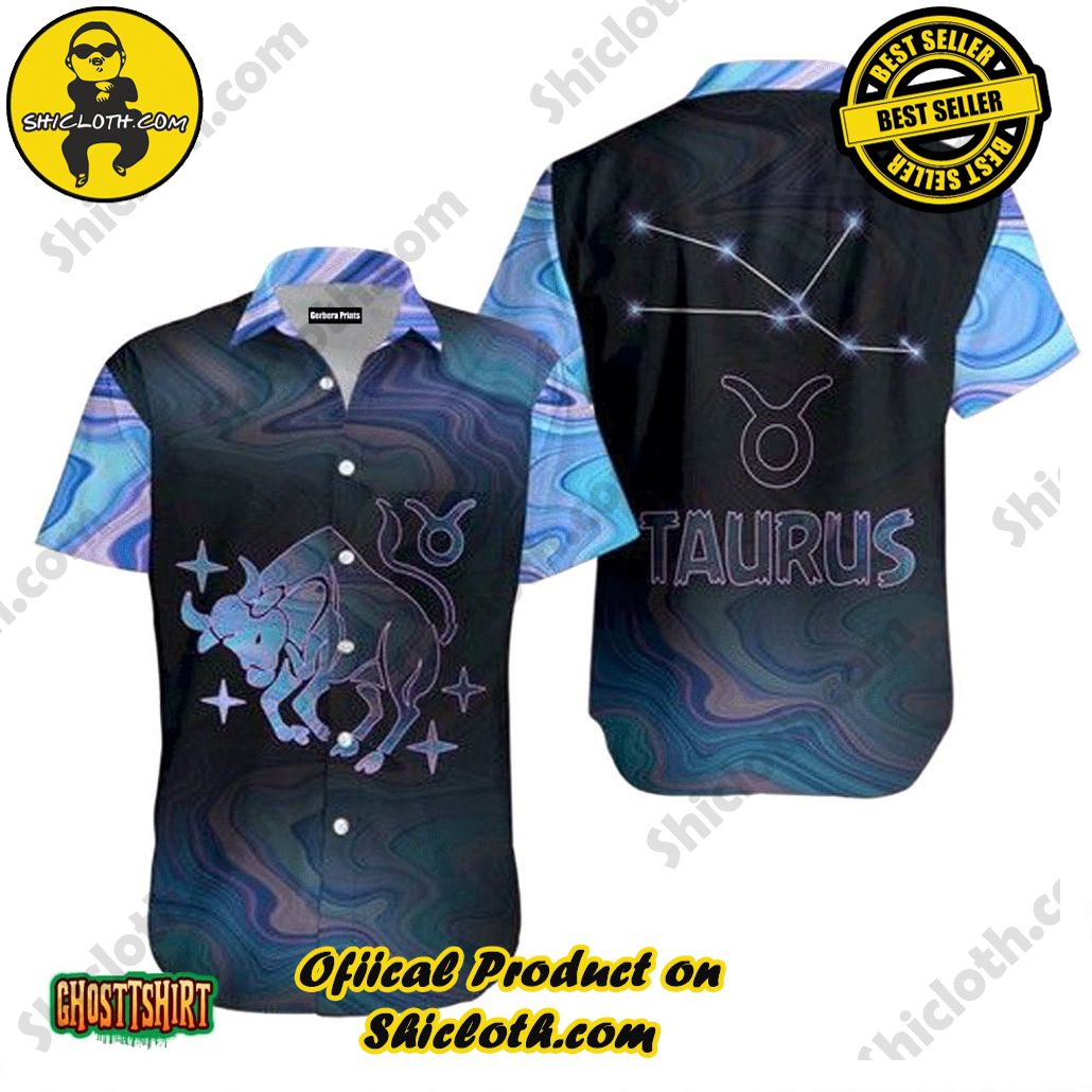 Amazing Taurus Horoscope Black Aloha Hawaiian Shirt Beach Short