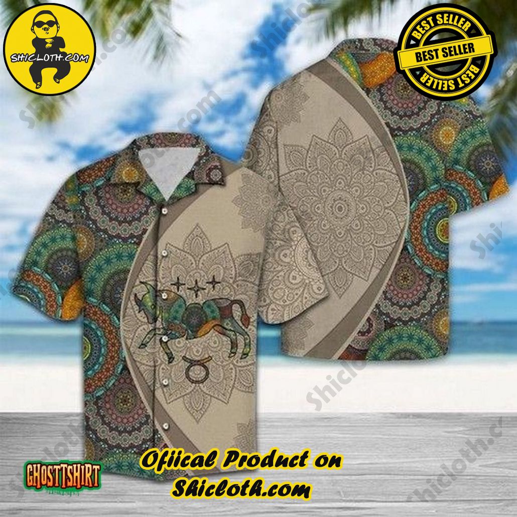 Amazing Taurus Horoscope Grey Aloha Hawaiian Shirt Beach Short