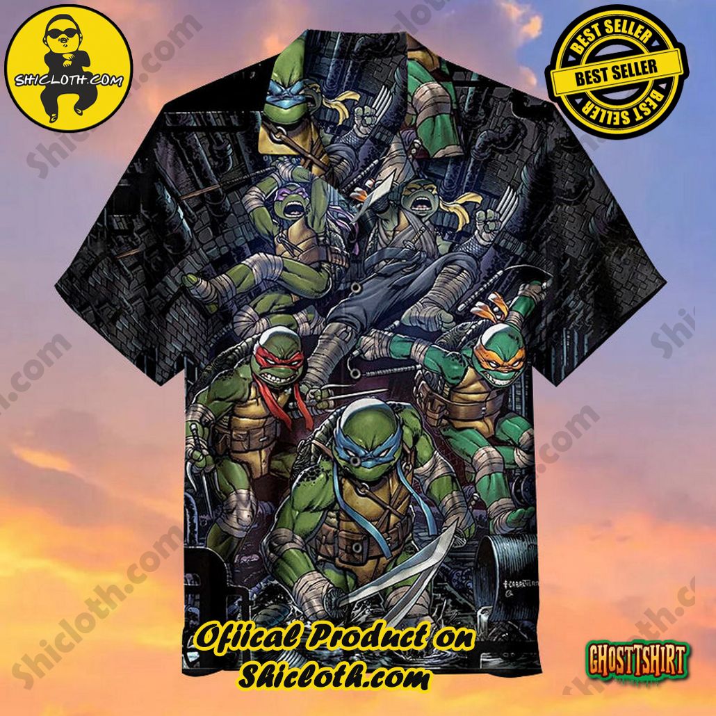 Amazing Teenage Mutant Ninja Turtles Universal Aloha Hawaiian Shirt Beach Short