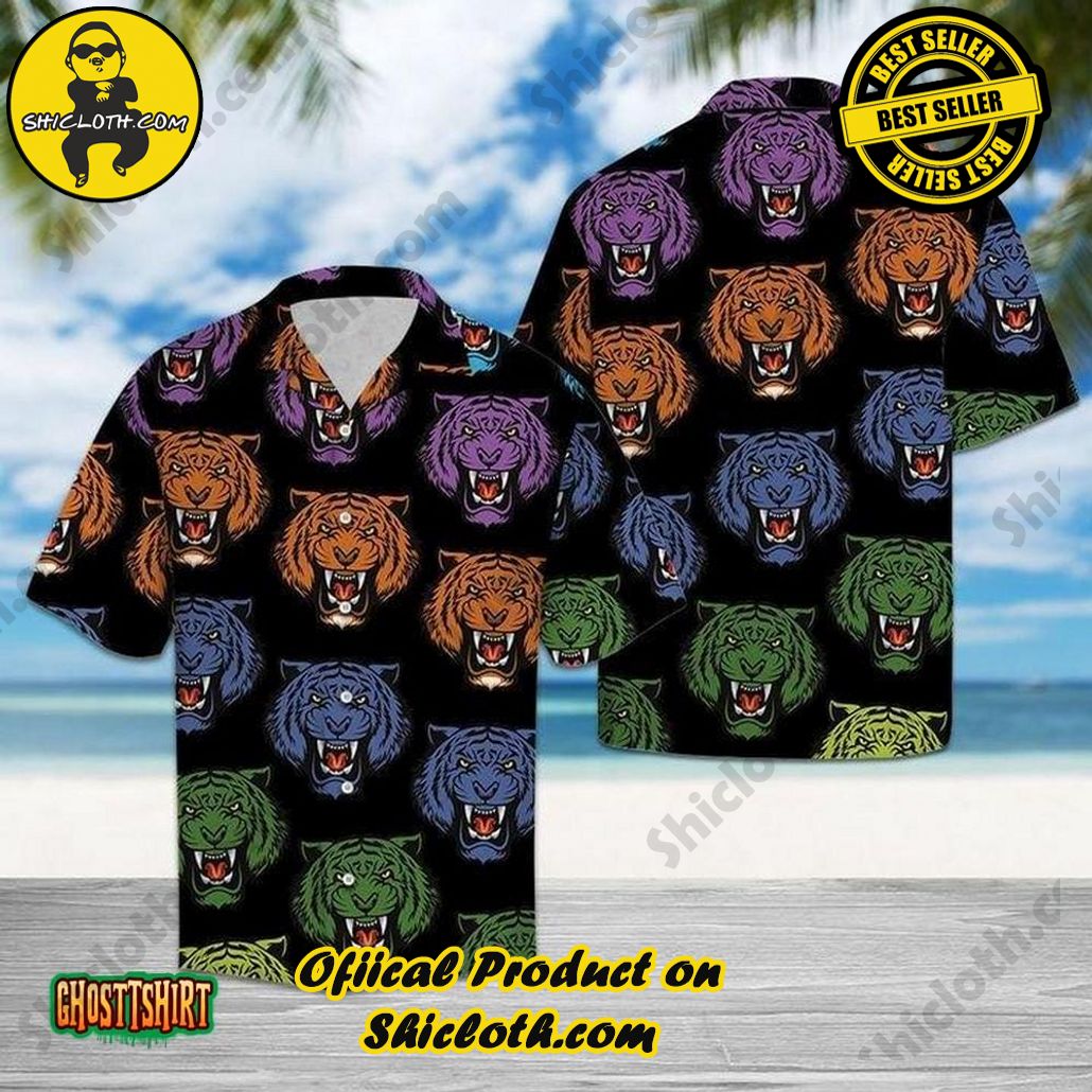 Amazing Tiger Black Aloha Hawaiian Shirt Beach Short