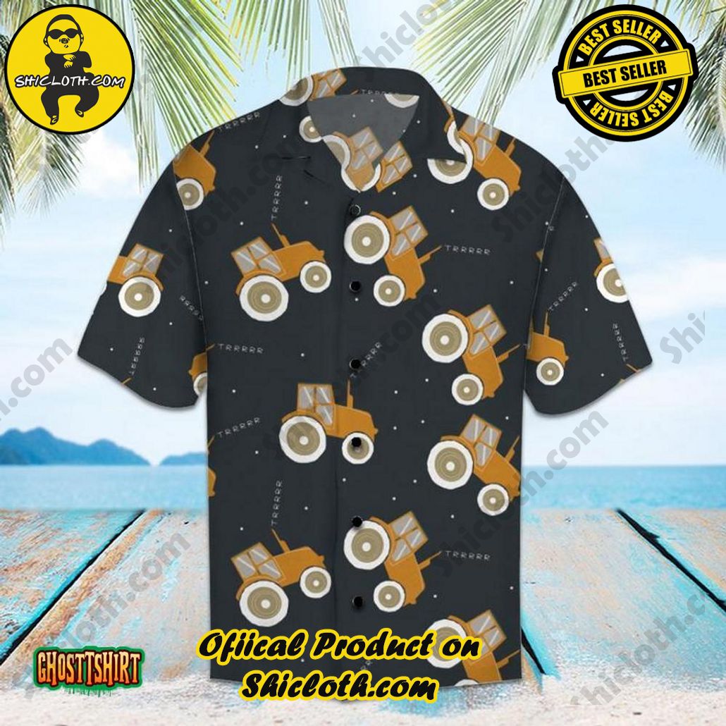 Amazing Tractor Aloha Hawaiian Shirt Beach Short