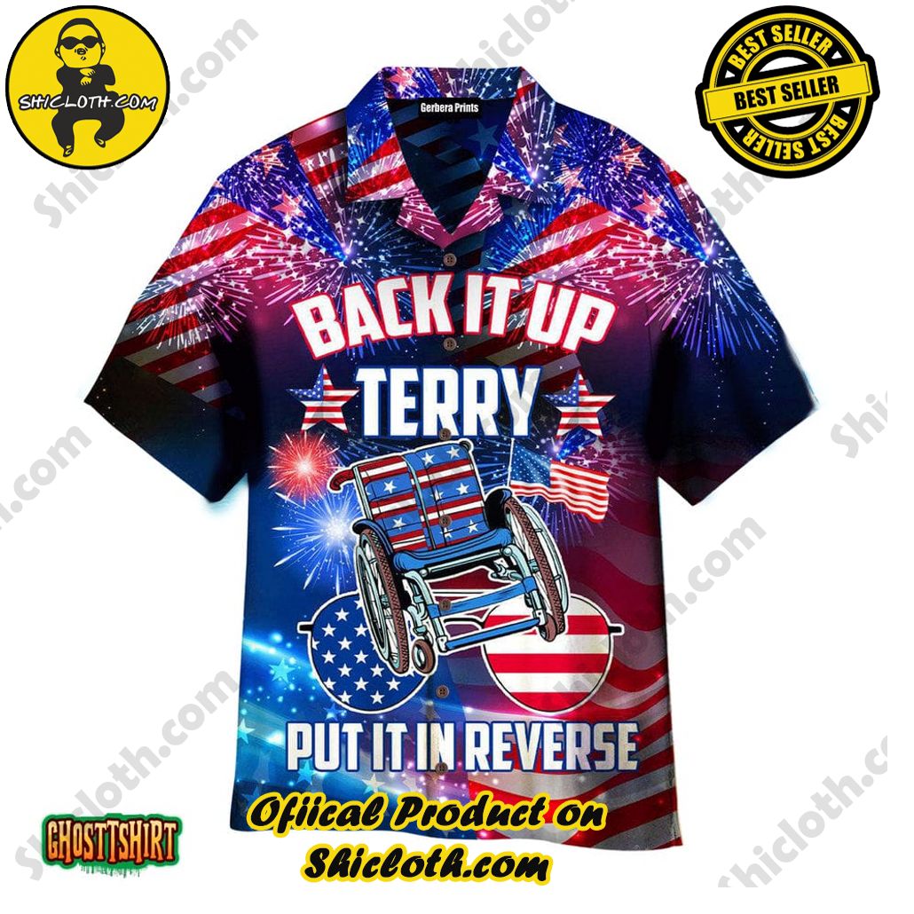 America – Flamingo Style Aloha Hawaiian Shirt Beach Short