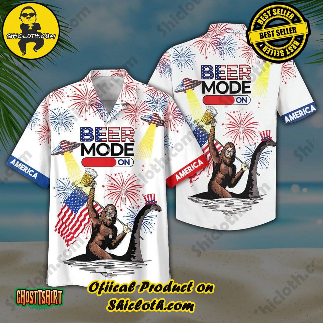 America Bareback Bronc Aloha Hawaiian Shirt Beach Short