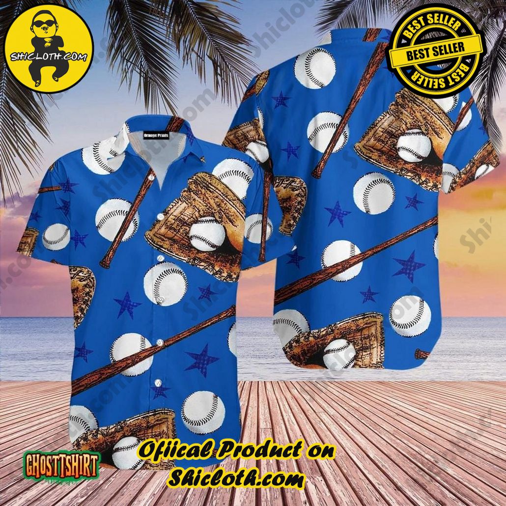 American Baseball Aloha Hawaiian Shirt Beach Short