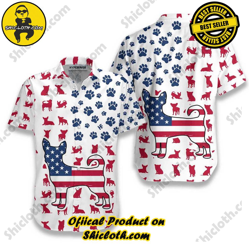 American Chihuahua Lover Hawaiian Shirt Beach Short