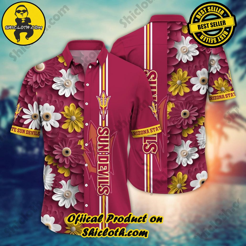 Arizona State Sun Devils NCAA2 Hawaiian Shirt Trending Summer. Gift For Fan