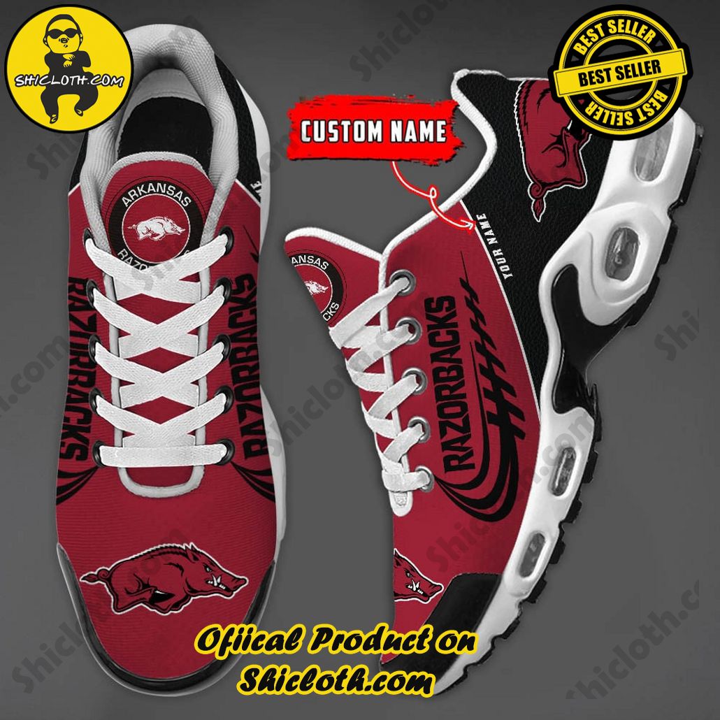 Arkansas Razorbacks Custom Name Nike TN Shoes 3 Arkansas Razorbacks Custom Name Nike TN Shoes - Image 3