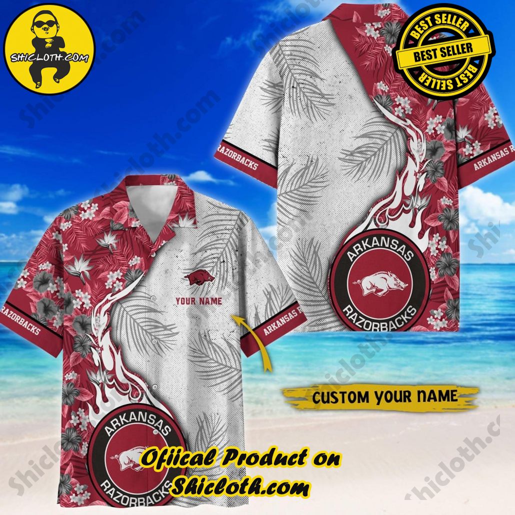 Arkansas Razorbacks | NCAA2 Flower Hawaii Shirt For Fans, Summer Football Shirts