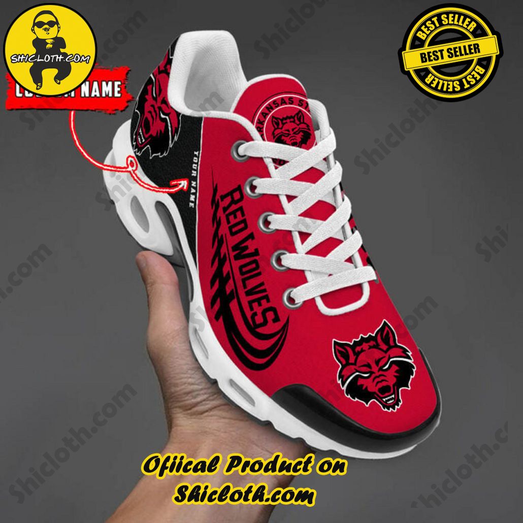 Arkansas State Red Wolves Custom Name Nike TN Shoes