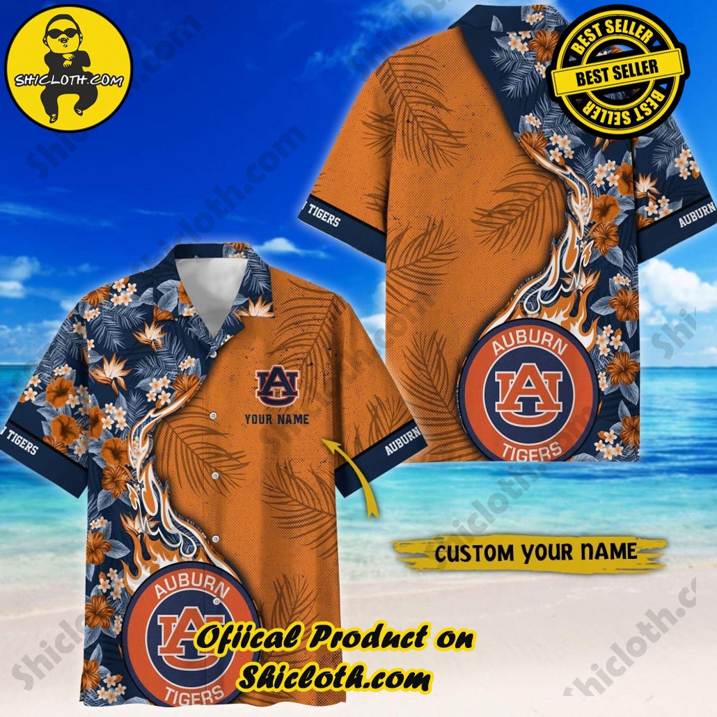 Auburn Tigers | NCAA1 Flower Hawaii Shirt For Fans, Summer Football Shirts