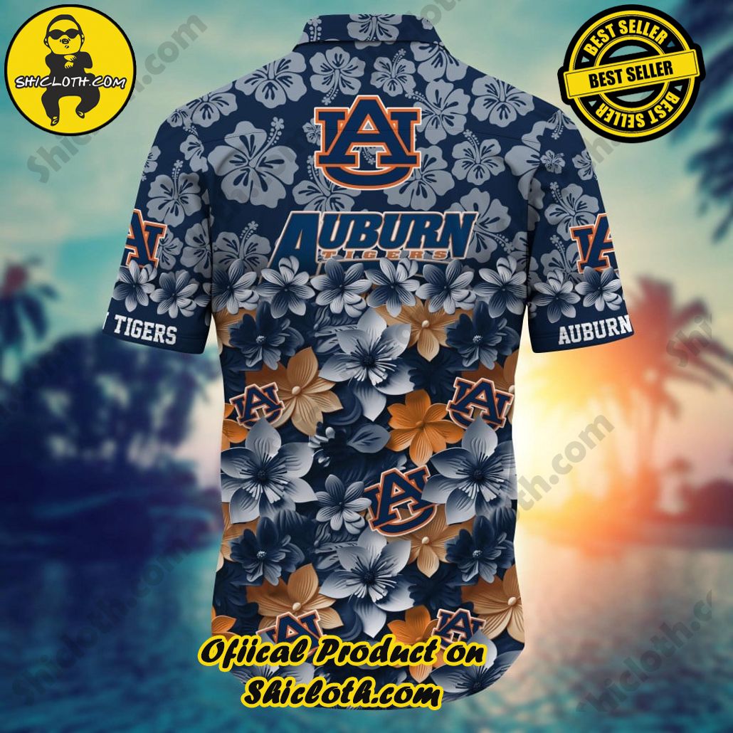 Auburn Tigers NCAA1 Flower Hawaii Shirt And Tshirt For Fans, Summer Football Shirts 3 Auburn Tigers NCAA1 Flower Hawaii Shirt And Tshirt For Fans, Summer Football Shirts - Image 3