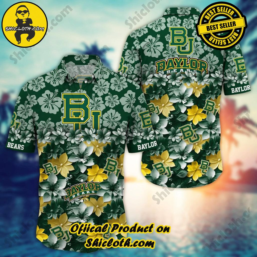 Baylor Bears NCAA2 Flower Hawaii Shirt And Tshirt For Fans, Summer Football Shirts