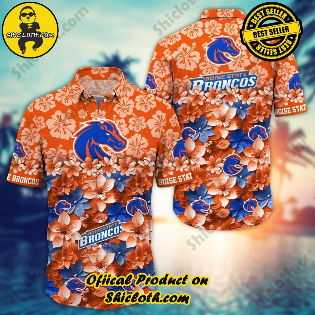 Boise State Broncos NCAA1 Flower Hawaii Shirt And Tshirt For Fans, Summer Football Shirts