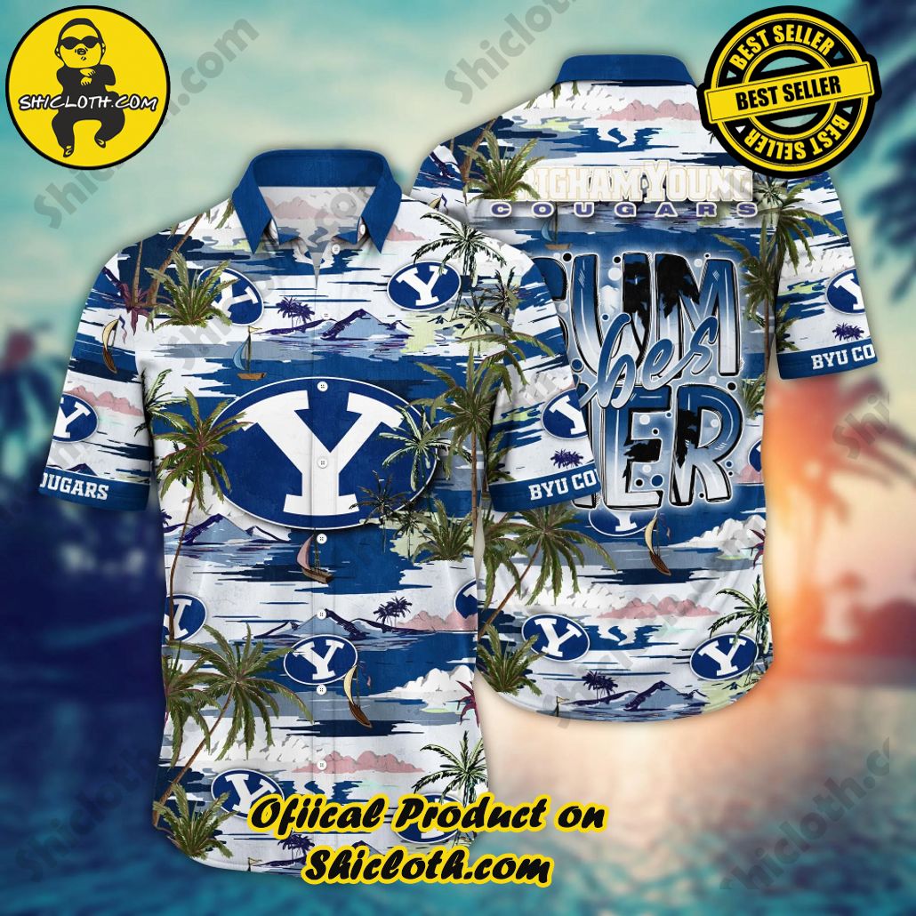 BYU Cougars | NCAA3 Flower Hawaii Shirt For Fans, Summer Football Shirts