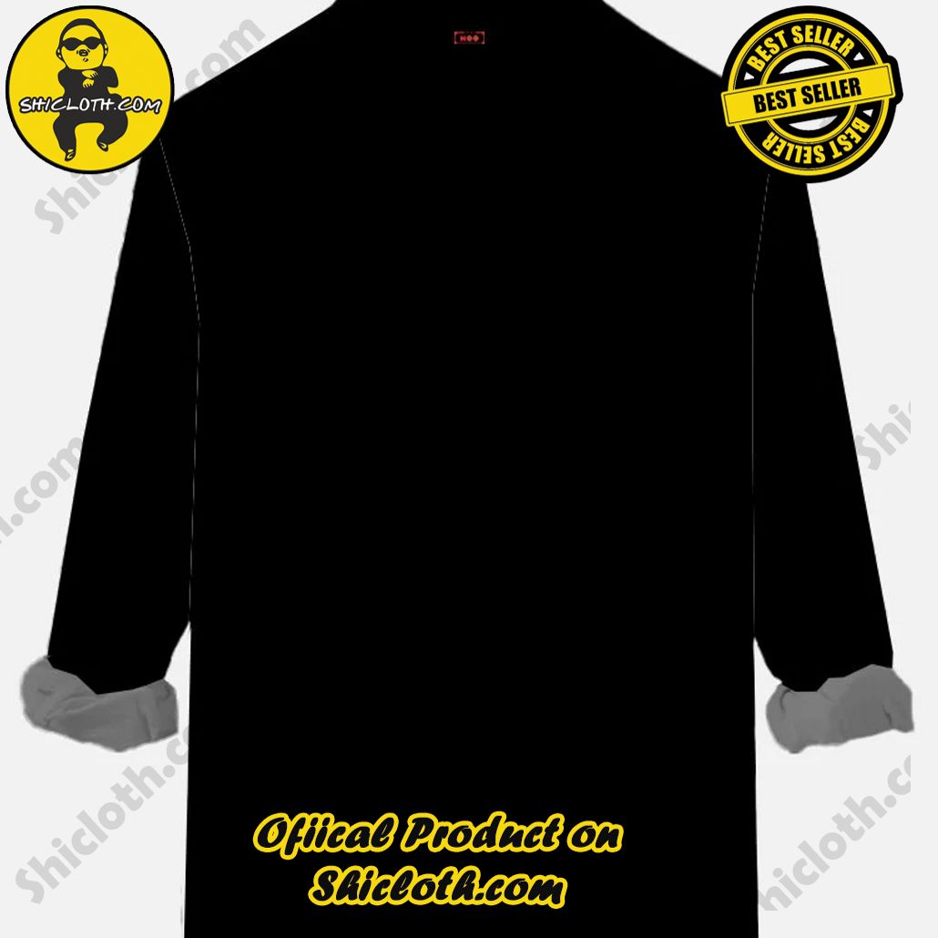 Christmas Elements Retro Trendy Red And Black Matching HO HO HO Santa Printing Breast Pocket Long Sleeve Shirt 2 Christmas Elements Retro Trendy Red And Black Matching HO HO HO Santa Printing Breast Pocket Long Sleeve Shirt - Image 2