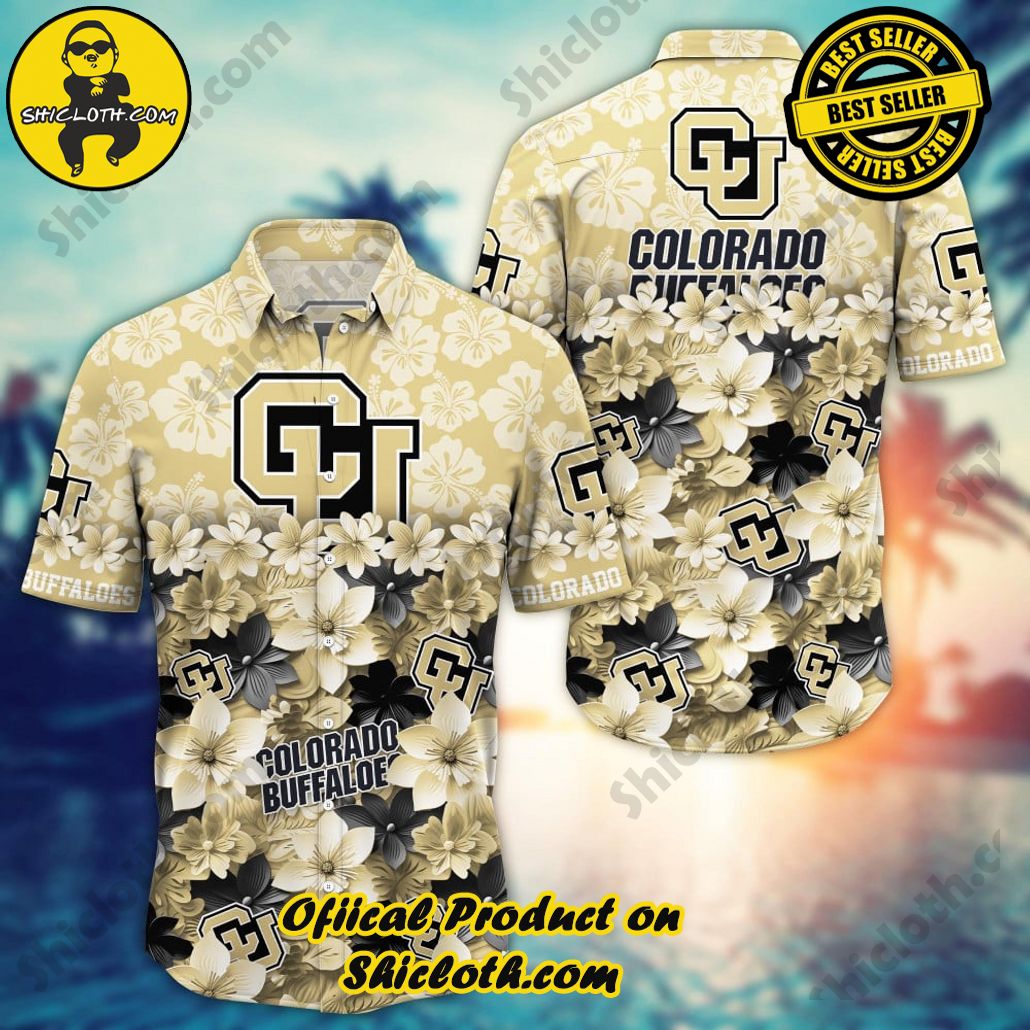 Colorado Buffaloes NCAA3 Flower Hawaii Shirt And Tshirt For Fans, Summer Football Shirts