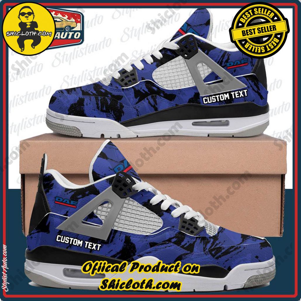 DAF Truck Air Jordan 4 Sneakers, Car Shoes