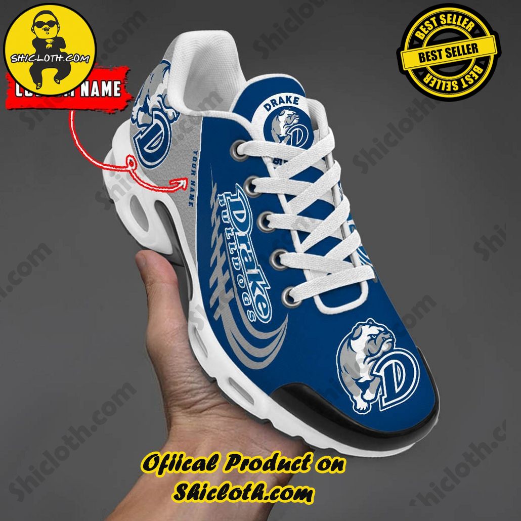 Drake Bulldogs Custom Name Nike TN Shoes