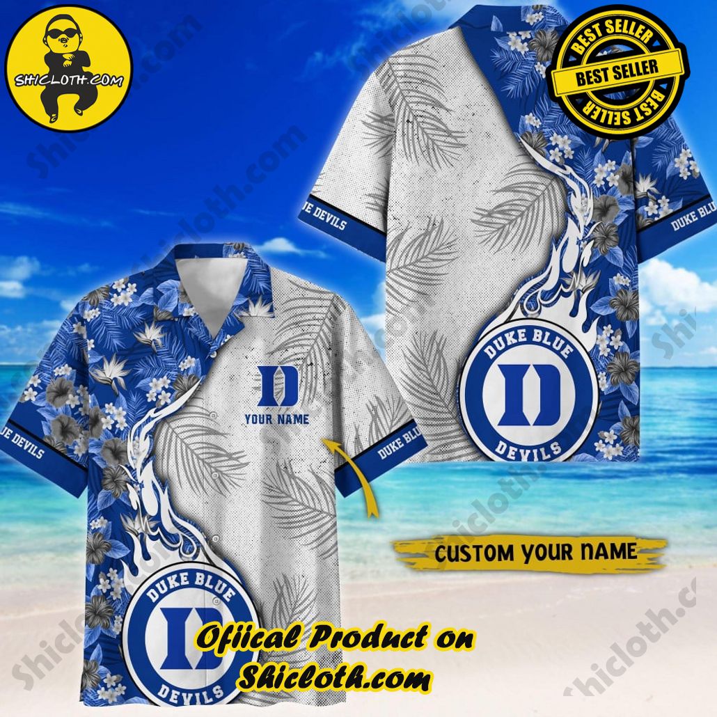 Duke Blue Devils | NCAA2 Flower Hawaii Shirt For Fans, Summer Football Shirts