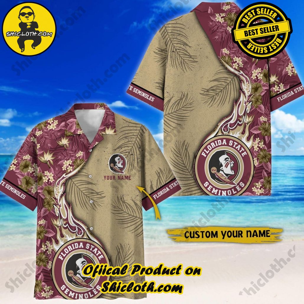 Florida State Seminoles | NCAA2 Flower Hawaii Shirt For Fans, Summer Football Shirts