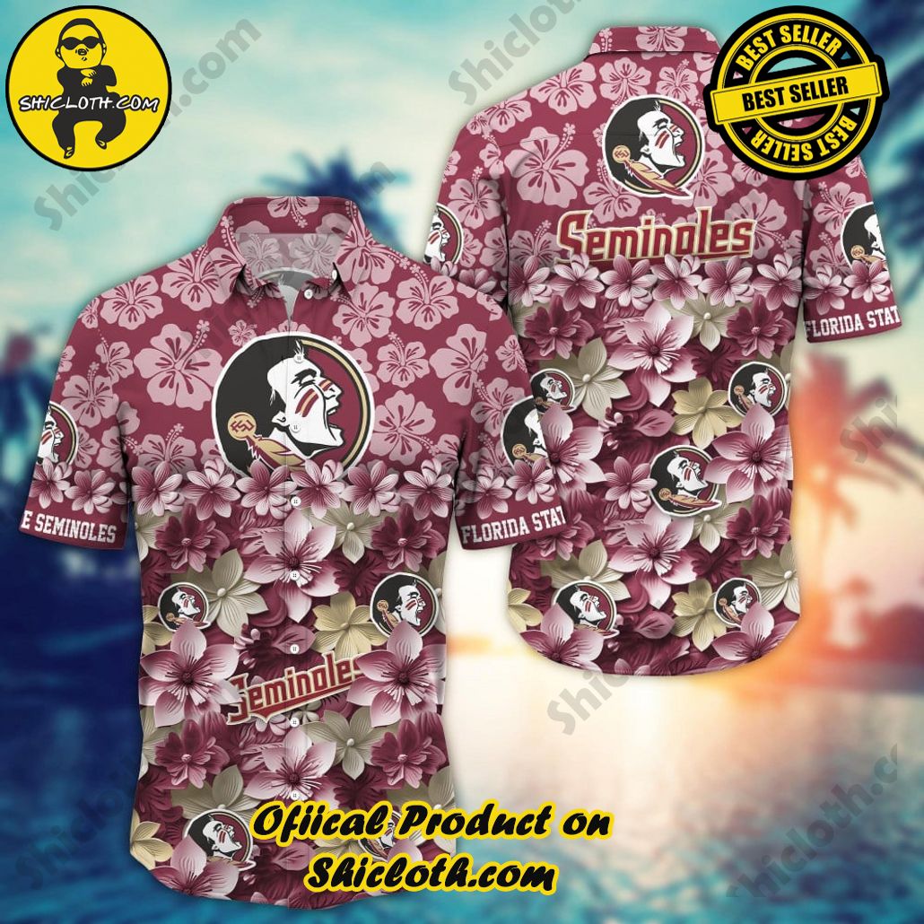 Florida State Seminoles NCAA2 Flower Hawaii Shirt And Tshirt For Fans, Summer Football Shirts
