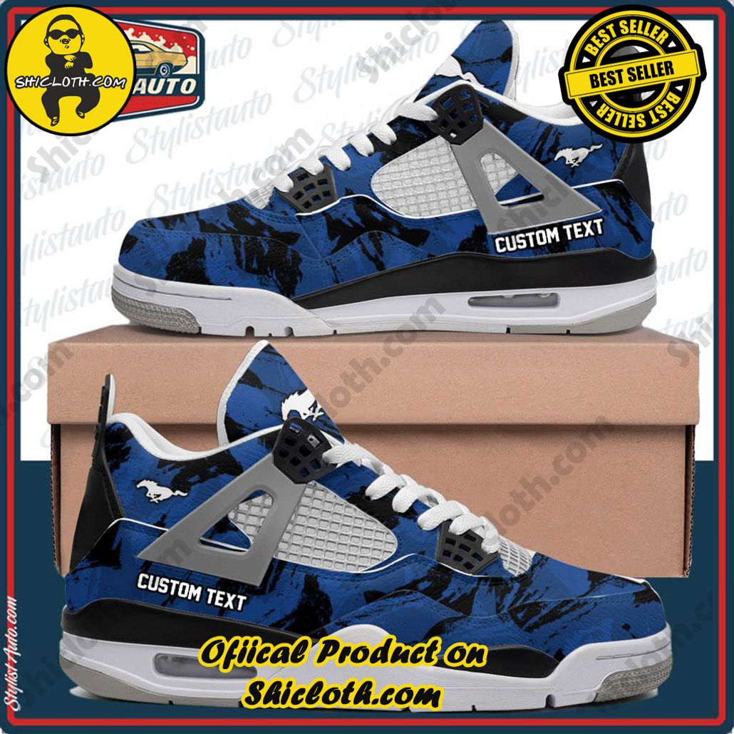 Ford Mustang Air Jordan 4 Sneakers, Car Shoes