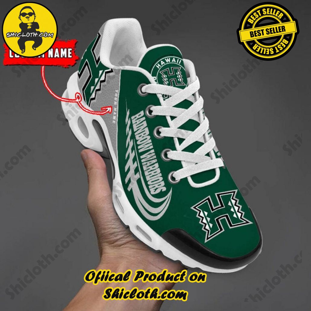 Hawaii Rainbow Warriors Custom Name Nike TN Shoes