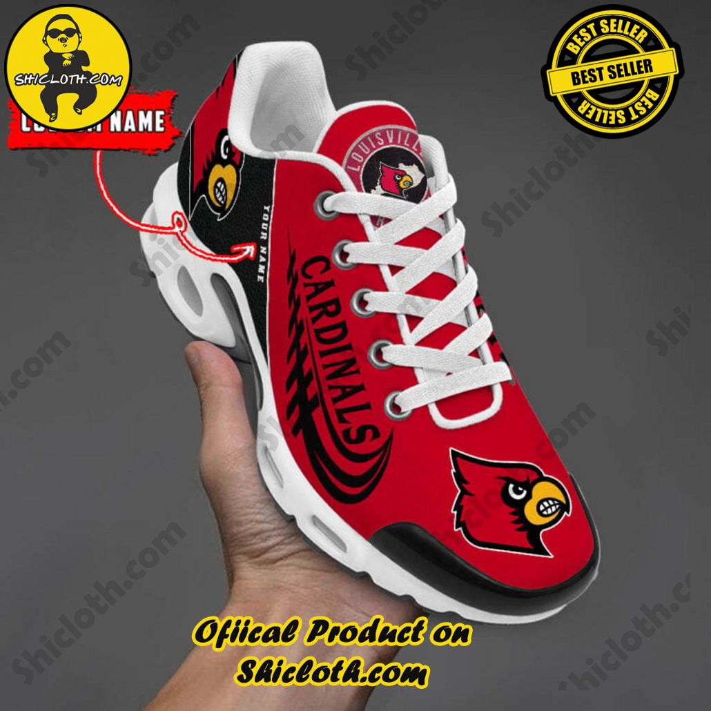 Louisville Cardinals Custom Name Nike TN Shoes