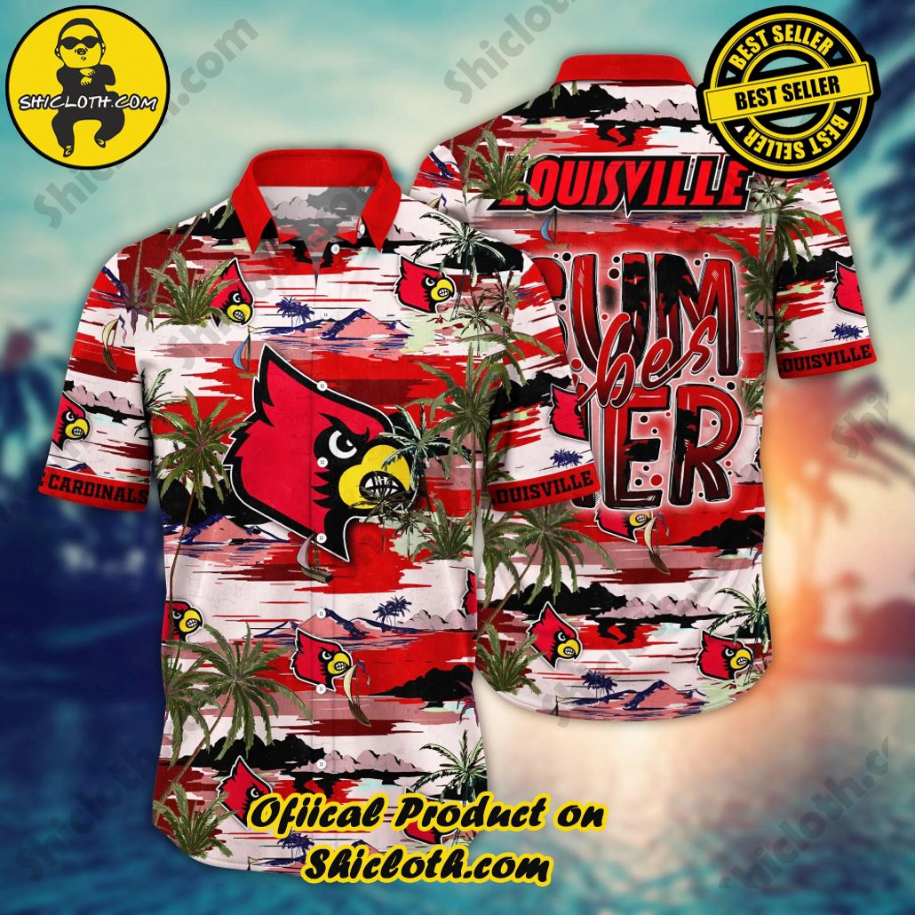 Louisville Cardinals Hawaiian Shirt Custom