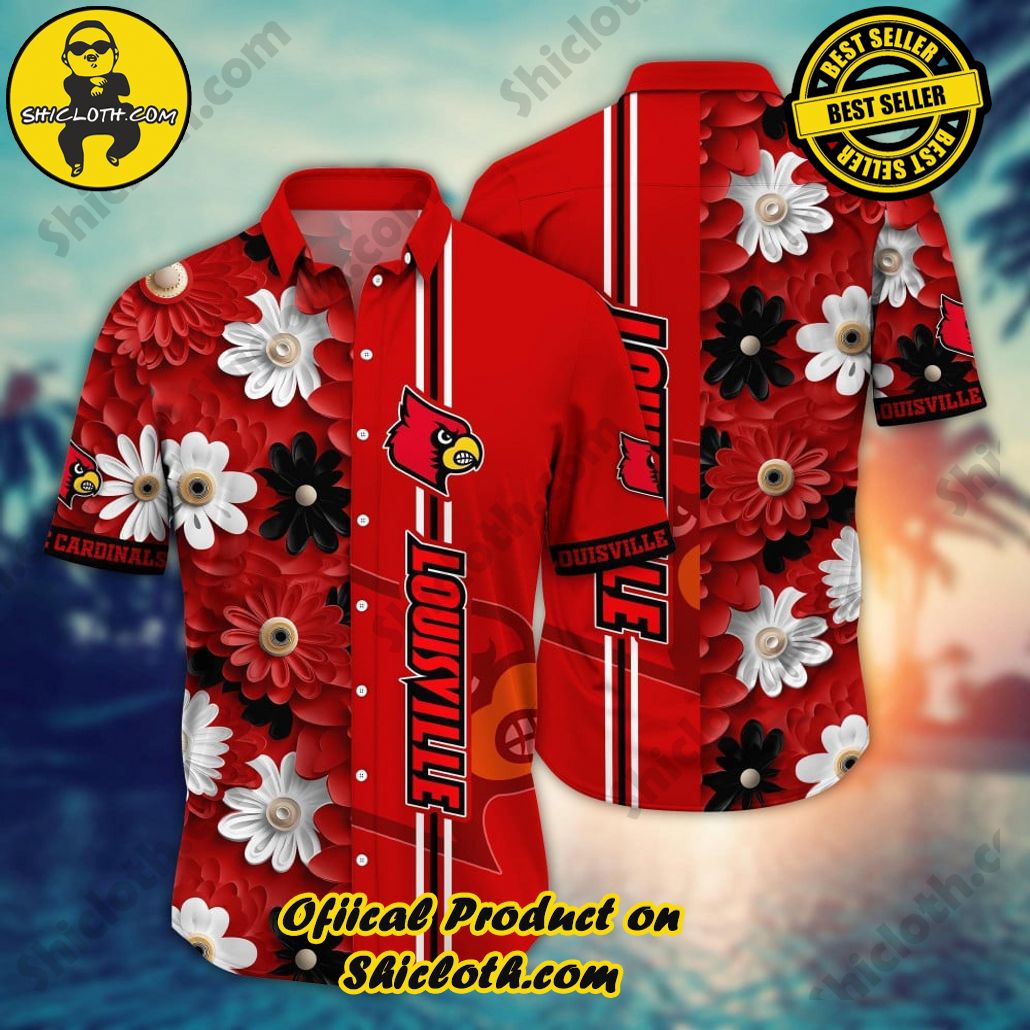 Louisville Cardinals NCAA2 Hawaiian Shirt Trending Summer. Gift For Fan