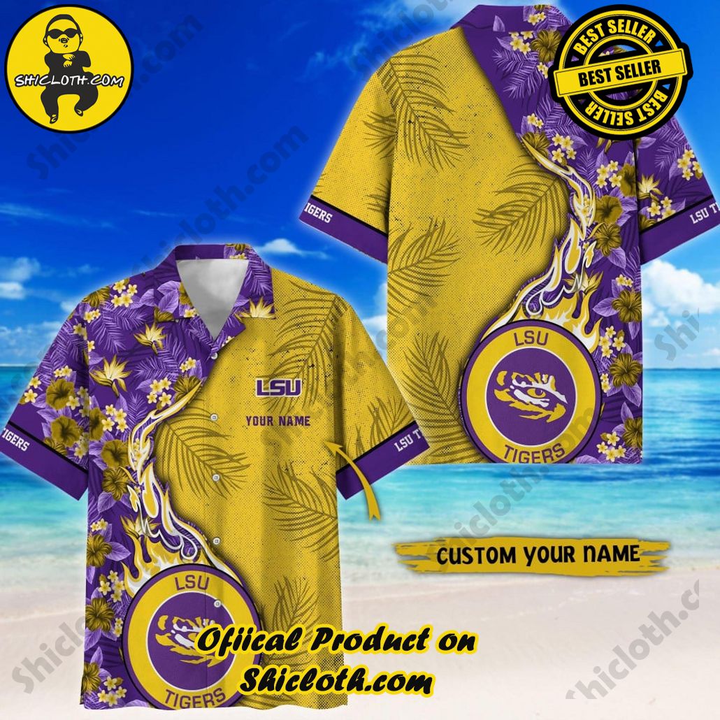 LSU TIGERS | NCAA1 Flower Hawaii Shirt For Fans, Summer Football Shirts