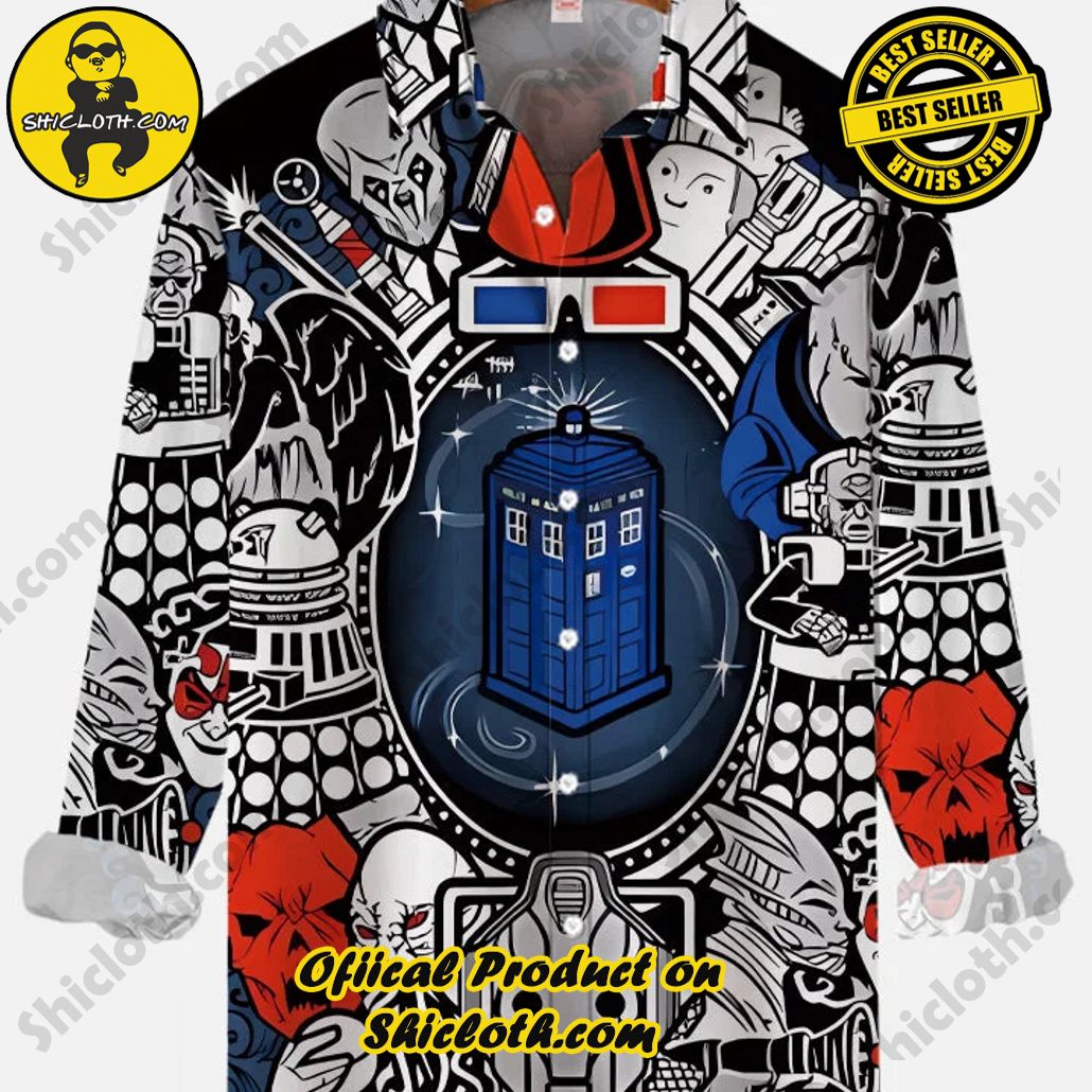 Magical Glasses Immersive Time Travel Box Printing Long Sleeve Shirt