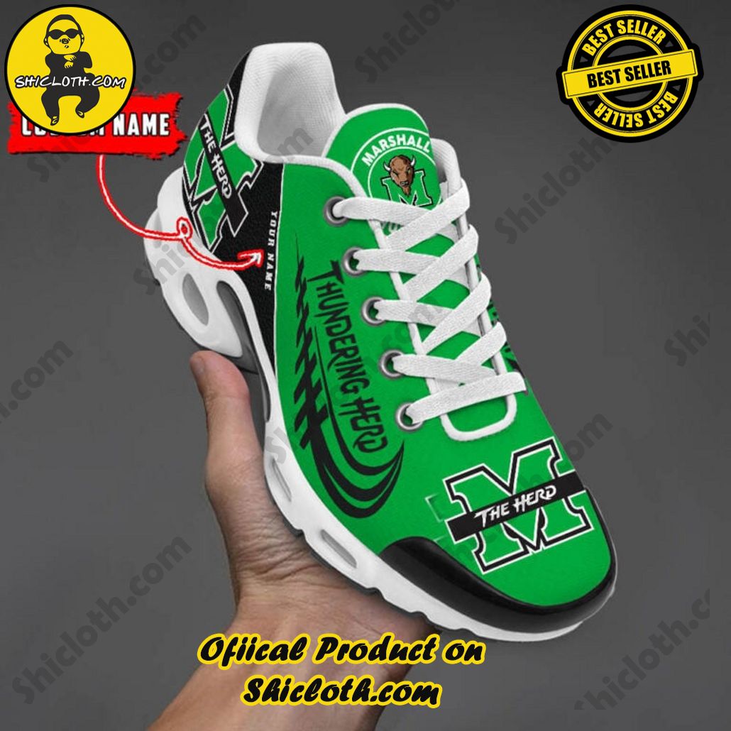 Marshall Thundering Herd Custom Name Nike TN Shoes