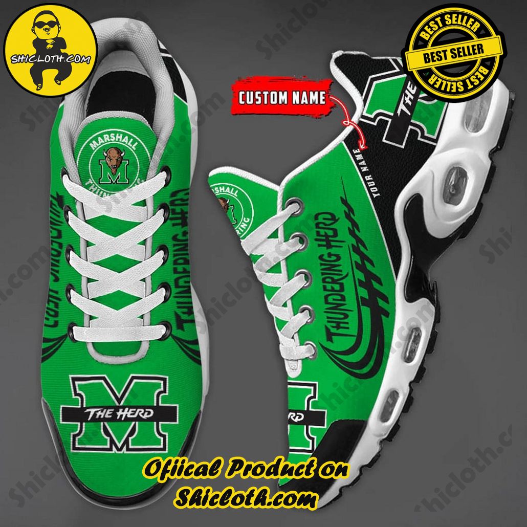Marshall Thundering Herd Custom Name Nike TN Shoes 3 Marshall Thundering Herd Custom Name Nike TN Shoes - Image 3