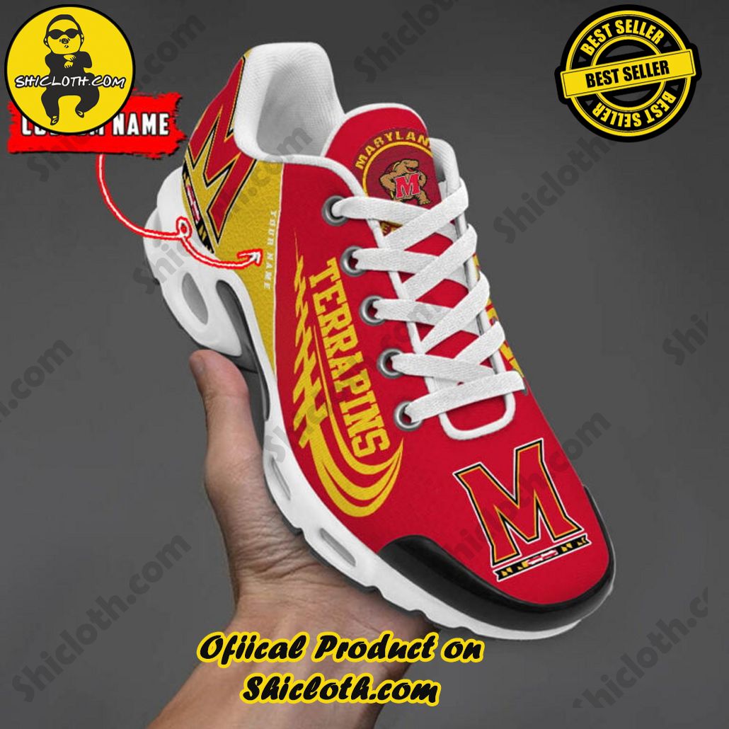 Maryland Terrapins Custom Name Nike TN Shoes