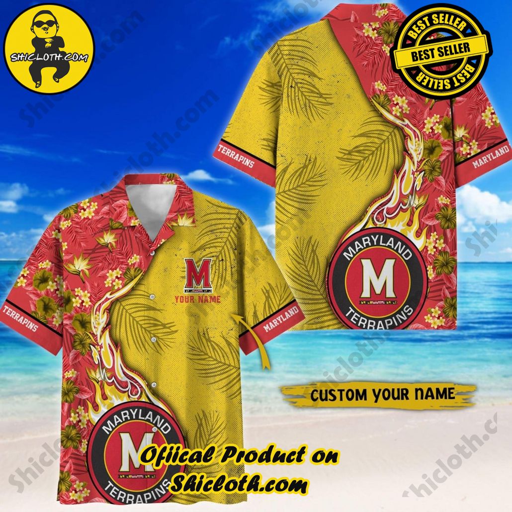 Maryland Terrapins | NCAA3 Flower Hawaii Shirt For Fans, Summer Football Shirts
