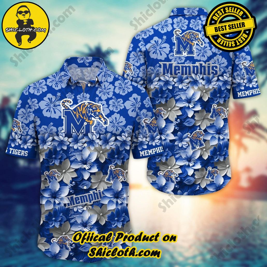 Memphis Tigers NCAA1 Flower Hawaii Shirt And Tshirt For Fans, Summer Football Shirts