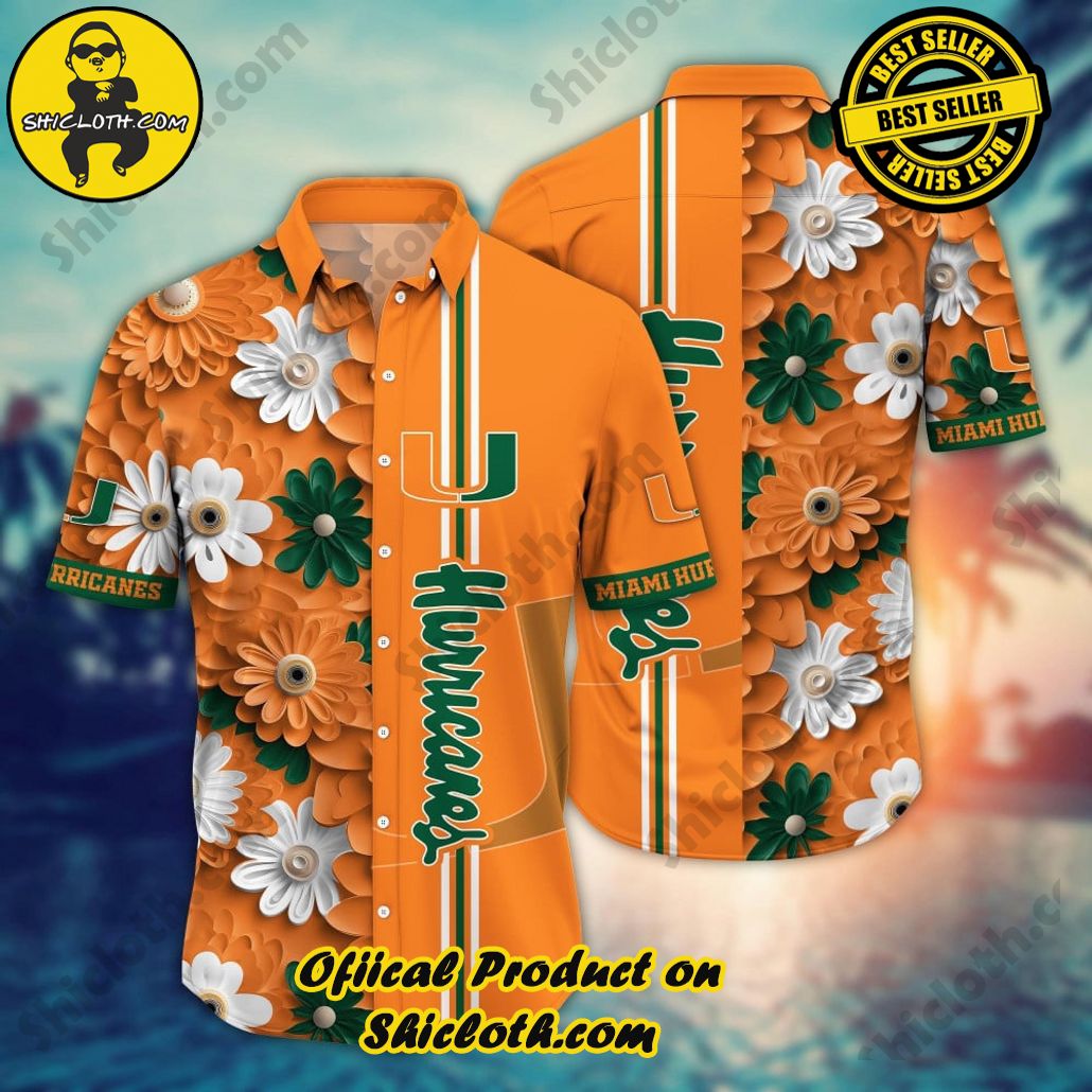 Miami Hurricanes NCAA1 Hawaiian Shirt Trending Summer. Gift For Fan